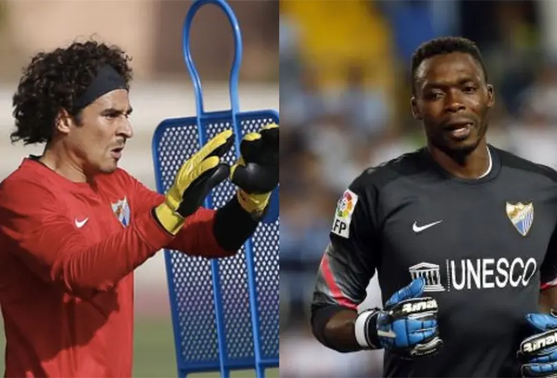 Guillermo Ochoa y Carlos Kameni tuvieron una fría relación en el Málaga de España. Guillermo Ochoa y Carlos Kameni tuvieron una fría relación en el Málaga de España.