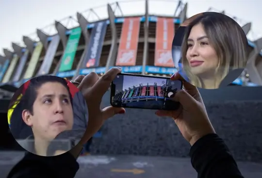 Un aficionado se movió rápidamente para tratar de no ser visto en el Estadio Azteca. Un aficionado se movió rápidamente para tratar de no ser visto en el Estadio Azteca.