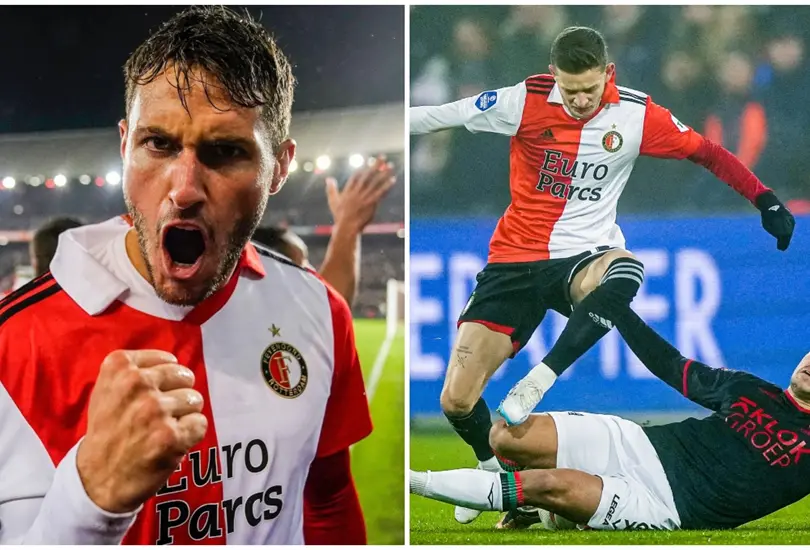 Santiago Gim&eacute;nez tuvo una destacada participaci&oacute;n con el Feyenoord despu&eacute;s de que fuera titular y provocara un penal para seguir siendo l&iacute;deres de la Eredivisie.