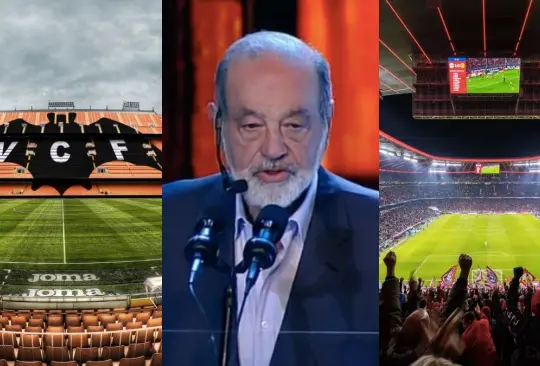 Carlos Slim ha tenido relación directa con la construcción de varios estadios reconocido en el futbol de Europa.