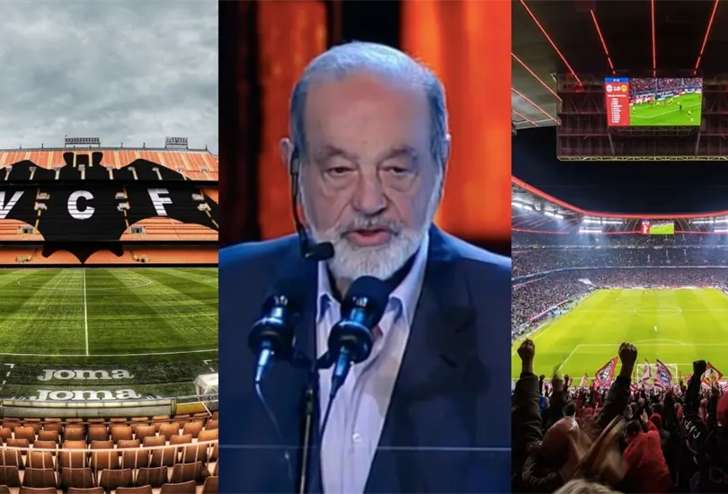 Carlos Slim ha tenido relaci&oacute;n directa con la construcci&oacute;n de varios estadios reconocido en el futbol de Europa.