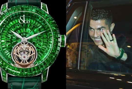 Cristiano presumió un reloj de lujo en honor a Arabia.