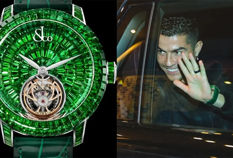 Cristiano presumi&oacute; un reloj de lujo en honor a Arabia.