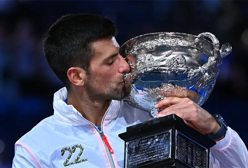 Novak Djokovic es uno de los tenistas m&aacute;s ganadores en la historia del Australian Open