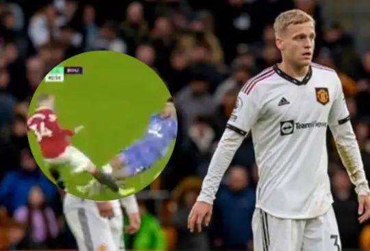 Donny van de Beek sufrió una terrible lesión con el Manchester United.