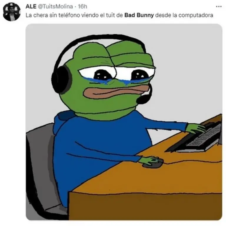Memes Bad Bunny 2023. Foto: Captura de pantalla.