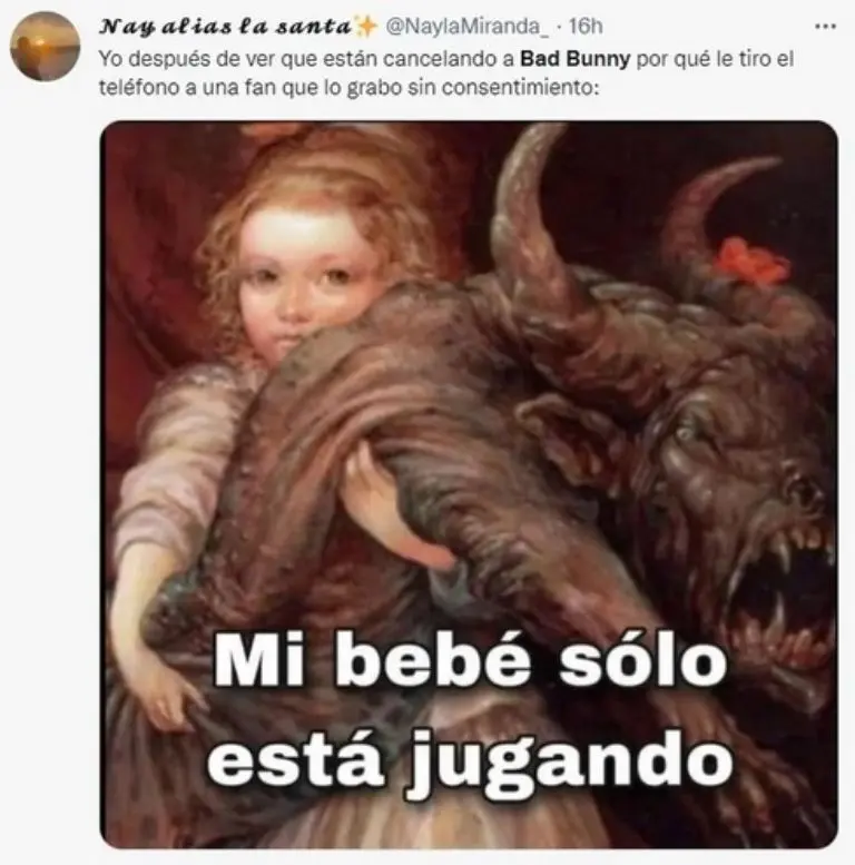 Memes Bad Bunny 2023. Foto: Captura de pantalla.