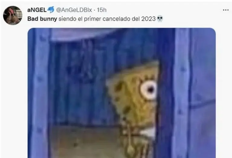 Memes Bad Bunny 2023. Foto: Captura de pantalla.