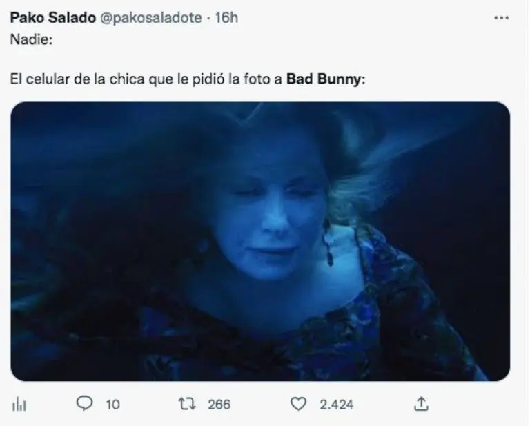 Memes Bad Bunny 2023. Foto: Captura de pantalla.