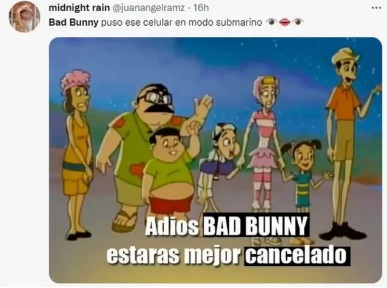 Memes Bad Bunny 2023. Foto: Captura de pantalla.