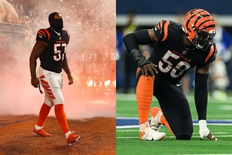 Germaine Pratt (#57) mostró su enojo por el castifo que le marcaron a su compañero de los Cincinnati Bengals, Joseph Ossai (#58) - Intsagram @gp_money3/Instagarm @b_e_a_s_t_l_y