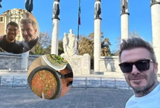 David Beckham presumió en sus redes sociales su visita a la Ciudad de México.