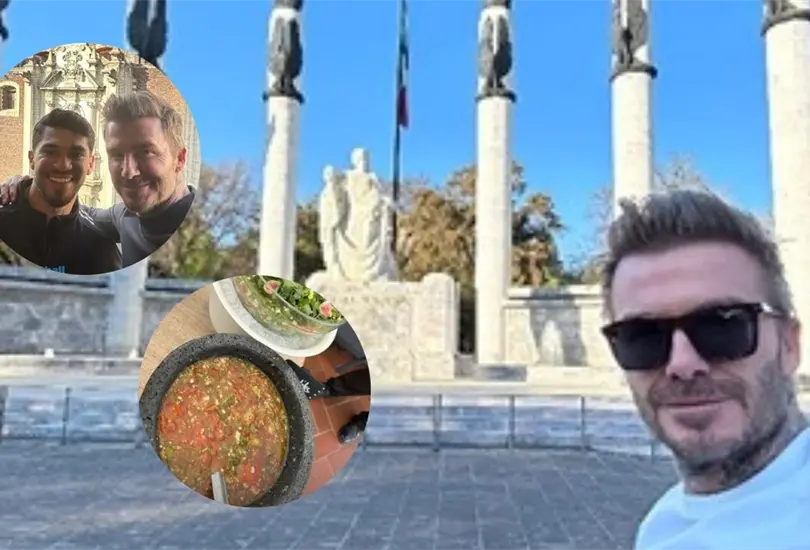 David Beckham presumi&oacute; en sus redes sociales su visita a la Ciudad de M&eacute;xico.