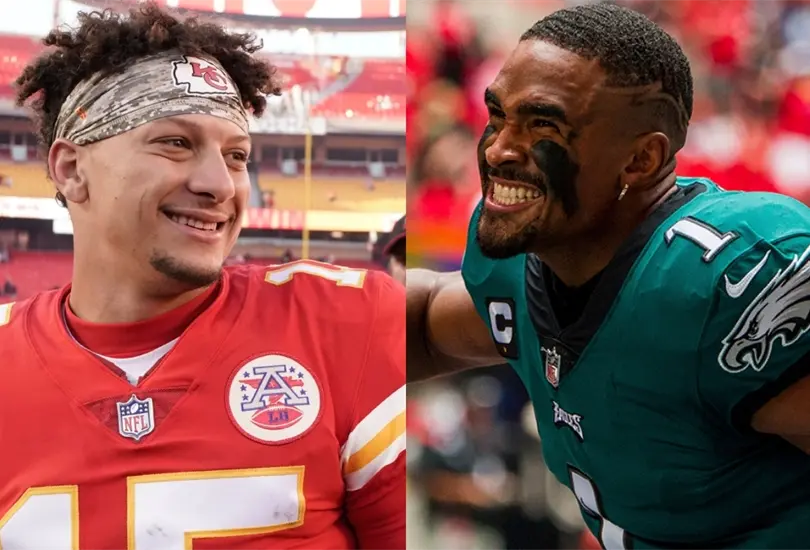 Patrick Mahomes y Jalen Hurts se enfrentarán en el Super Bowl LVII Patrick Mahomes y Jalen Hurts se enfrentarán en el Super Bowl LVII