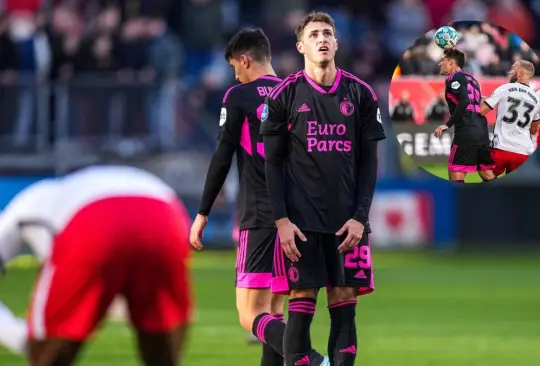 Santiago Giménez no pudo darle el triunfo al Feyenoord 