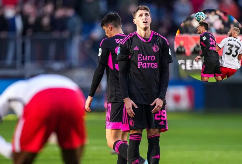 Santiago Gim&eacute;nez no pudo darle el triunfo al Feyenoord 