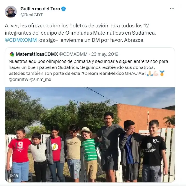 El apoyo a uno de los equipos de matemáticas.