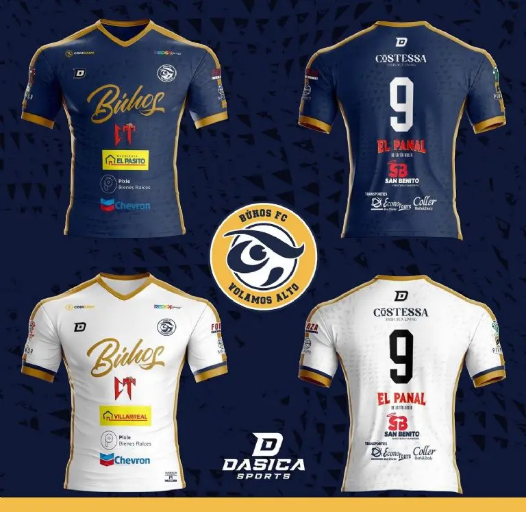 Uniformes de Búhos con el patrocinio de Natanael Cano - @SomosBuhosFC