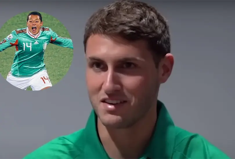 Santiago Gim&eacute;nez demostr&oacute; que toma a Chicharito como fuente de inspiraci&oacute;n.