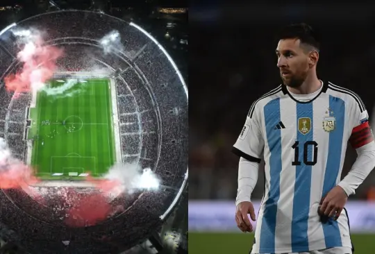 Lionel Messi recibió un regaló especial de parte de River Plate en el Estadio Más Monumental.