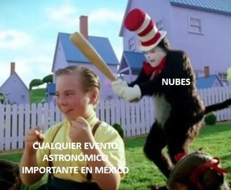 Captura de pantalla de los memes del eclipse solar.