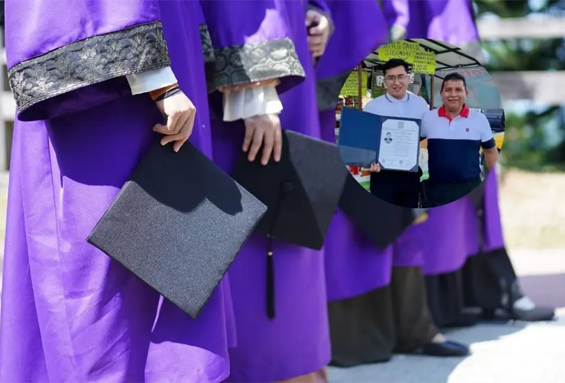 Un joven public&oacute; en redes sociales que se gradu&oacute; de la universidad gracias a su pap&aacute;
