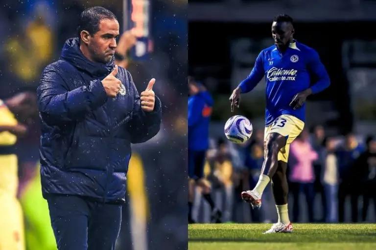 André Jardine aseguró que Julián Quiñones hizo una jugada limpia y no debió ser expulsado en el América vs Santos - Facebook Club América/Twitter @ClubAmerica