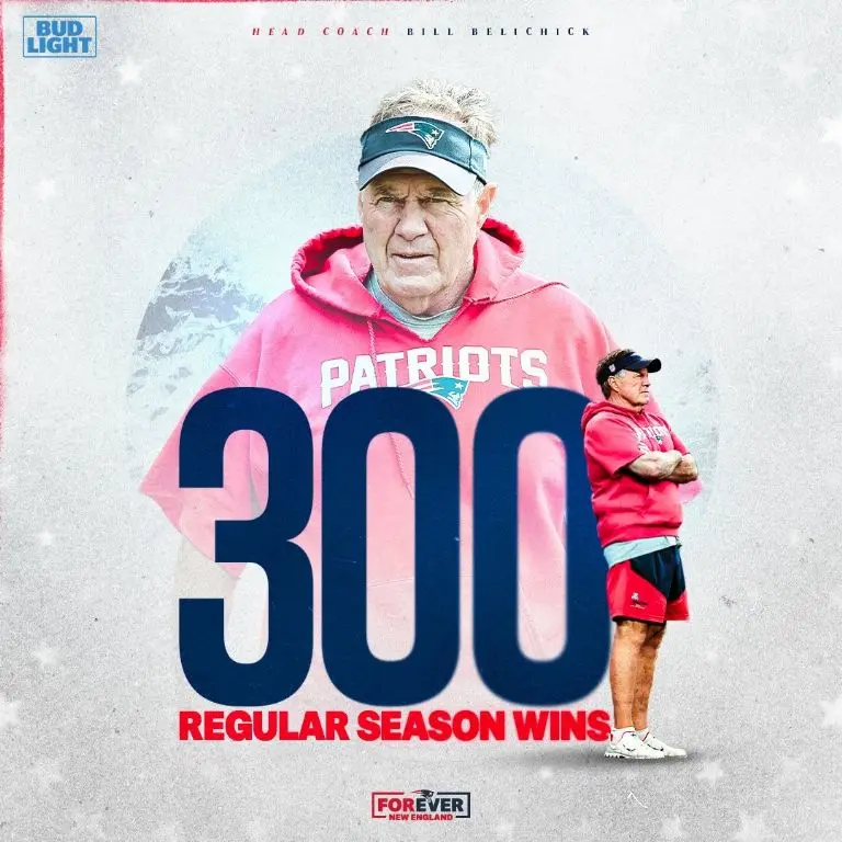 Bill Belichick hizo historia en la NFL con los Patriots. @Patriots