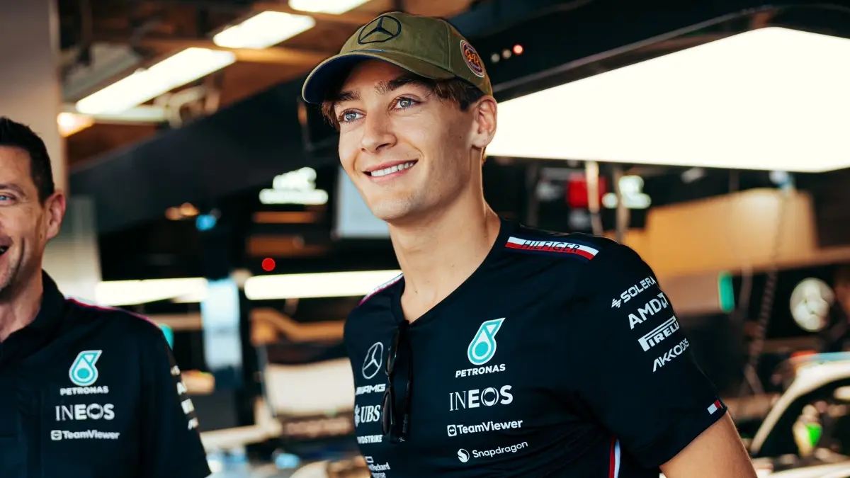 GEORGE RUSSELL: Tendrá su cuarta participación en el GP de México y busca su primer podio luego de finalizar en cuarto puesto en 2022.