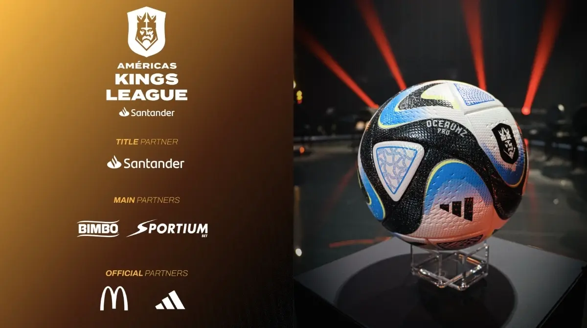 Santander, Adidas, Bimbo, Sportium y McDonald's serán los patrocinadores oficiales de la Kings League Américas.