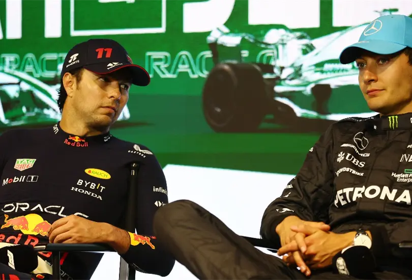 George Russell le lanz&oacute; una advertencia a Checo P&eacute;rez previo al GP de M&eacute;xico