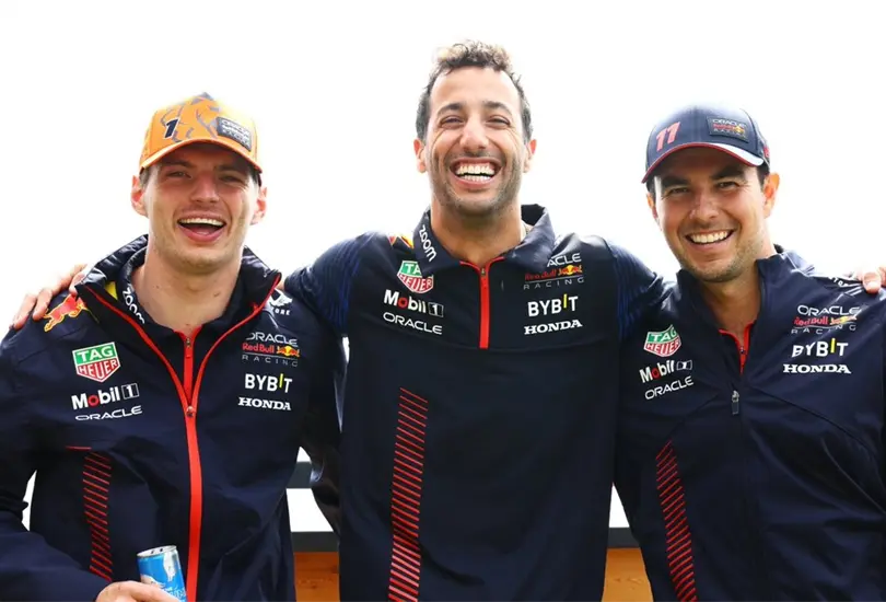 Daniel Ricciardo habló de su relación con Checo Pérez durante su etapa en Red Bull Daniel Ricciardo habló de su relación con Checo Pérez durante su etapa en Red Bull