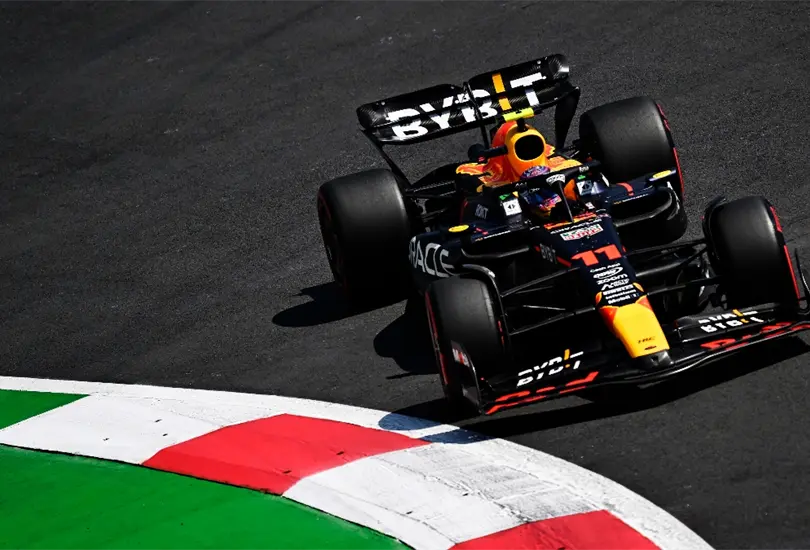 Checo Pérez terminó su preparación para la qualy del GP de México 2023 con la FP3 Checo Pérez terminó su preparación para la qualy del GP de México 2023 con la FP3
