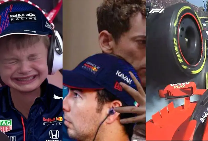 Las redes sociales presentaron los mejores memes despu&eacute;s de que Checo P&eacute;rez se retir&oacute; del GP de M&eacute;xico.