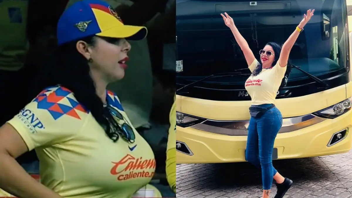 Teresa Gonz&aacute;lez, como se llama en realidad, presume una enorme afici&oacute;n a las '&Aacute;guilas', tanto que tiene fotos con el cami&oacute;n del equipo y jugadores.