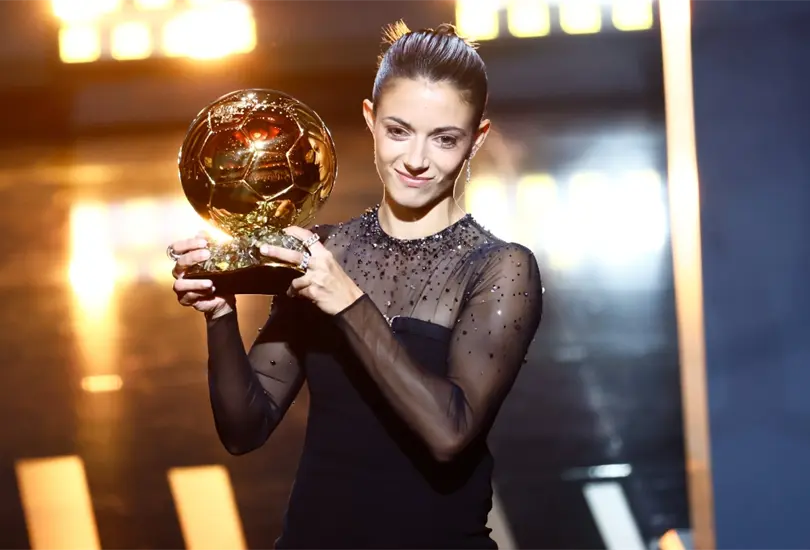 Aitana Bonmat&iacute; acaba de ganar el Bal&oacute;n de Oro a la mejor jugadora del 2023 luego de conquistar todo con Espa&ntilde;a y Barcelona.