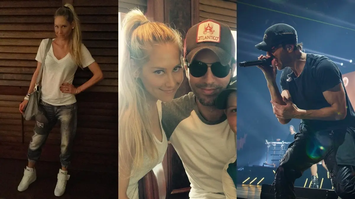 ANNA KOURNIKOVA Y ENRIQUE IGLESIAS: La tenista y el cantante se conocieron en 2001 durante la grabación de un video musical; aunque no se han casado, llevan juntos desde ese año y comparten tres hijos. 