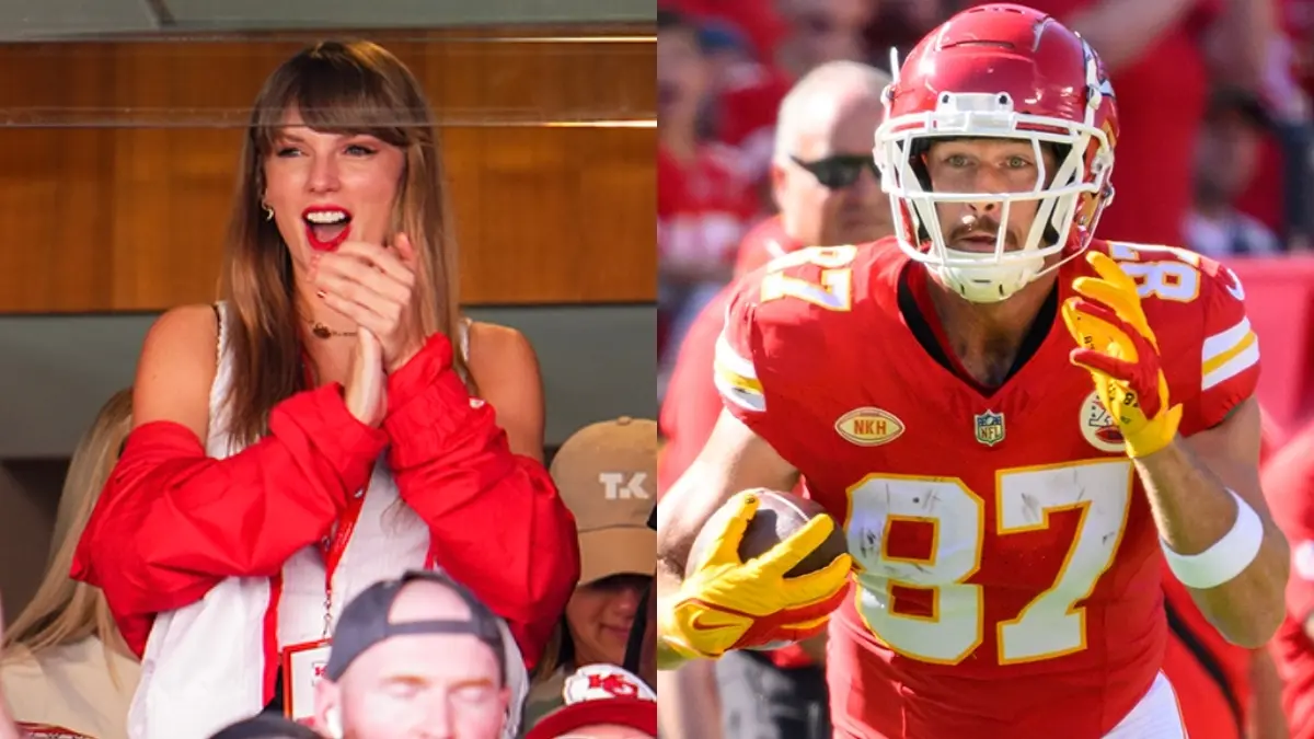 TRAVIS KELCE Y TAYLOR SWIFT: El jugador de los Kansas City Chiefs, de la NFL, empezó a ´cortejar´ a la cantante en agosto del 2023 cuando confesó que buscó conocerla después de un concierto y darle su número telefónico, pero no pudo.