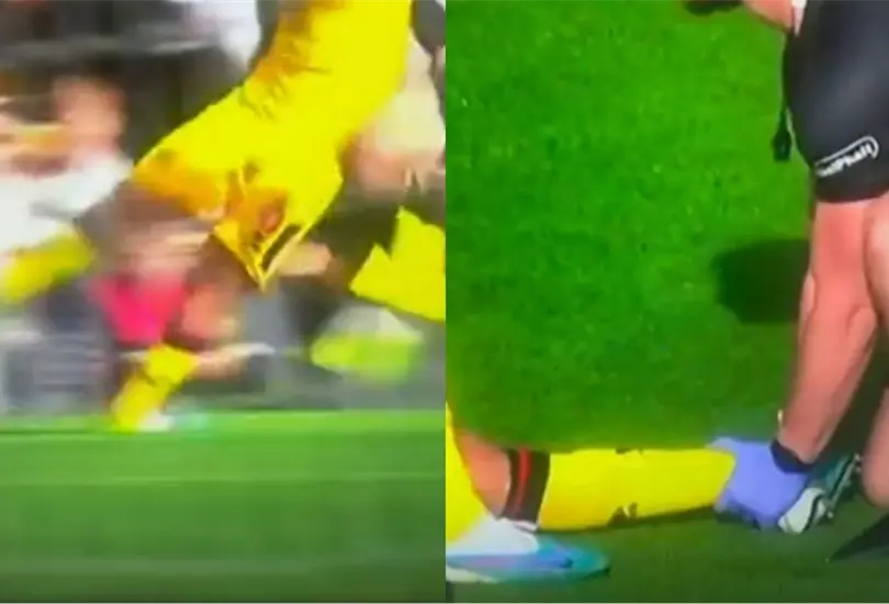 El futbolista del Sheffield United tuvo que abandonar el encuentro prematuramente por su fuerte lesi&oacute;n en el tobillo.