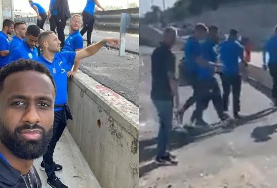 La Selección de Israel fue sorprendida por un bombardeo. La Selección de Israel fue sorprendida por un bombardeo.