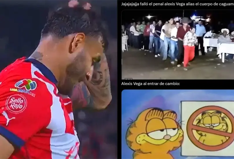 Alexis Vega falló un penal que lo hizo víctima de memes. Alexis Vega falló un penal que lo hizo víctima de memes.