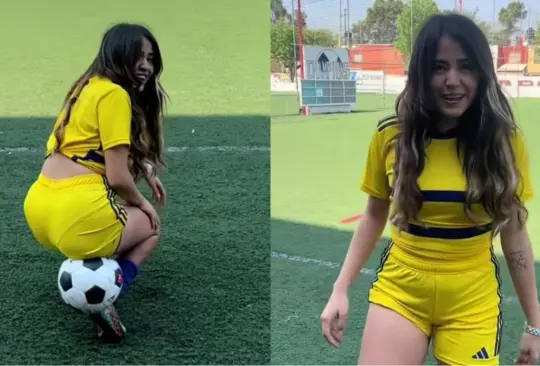 La influencer mexicana sorprendió con su capacidad con el balón y su video se viralizó rápidamente en TikTok.