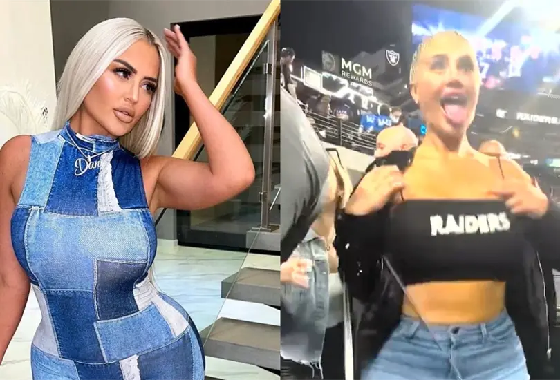 Danii Banks es una aficionada que se excedió en su pasión. Danii Banks es una aficionada que se excedió en su pasión.