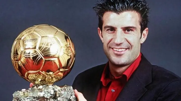 El jugador obtuvo el Balón de Oro en el 2000, ya cuando se había consolidado en España. Instagram @luis_figo