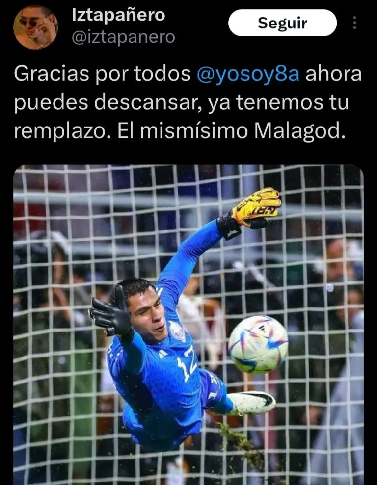 Captura de pantalla del nuevo apodo de Malagón.