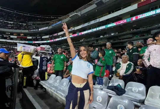 Nuni Joya se robó las mirada en el Estadio Azteca.