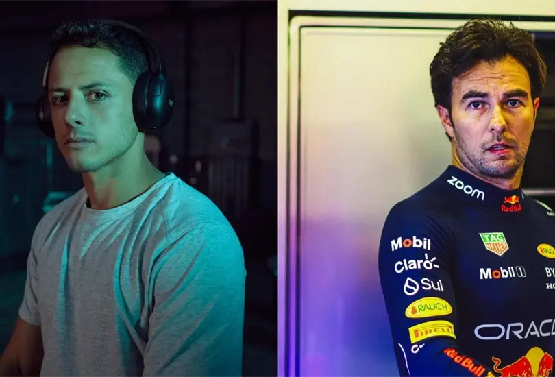 El delantero mexicano le respondi&oacute; contundentemente a Checo P&eacute;rez y lo invit&oacute; a competir para ver qui&eacute;n es el mejor 
