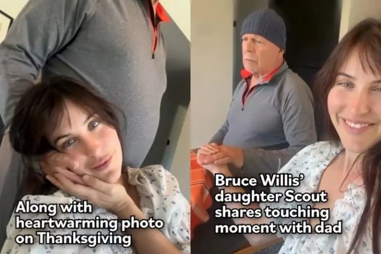 Scout LaRue Willis compartió un emotivo momento con su papá, el actor Bruce Willis - Captura
