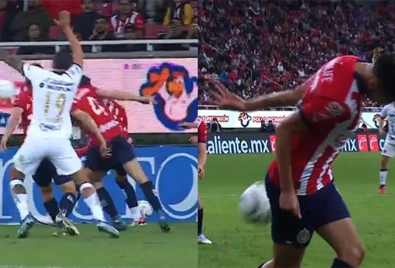 Un penal desat&oacute; pol&eacute;mica en el Chivas vs Pumas.