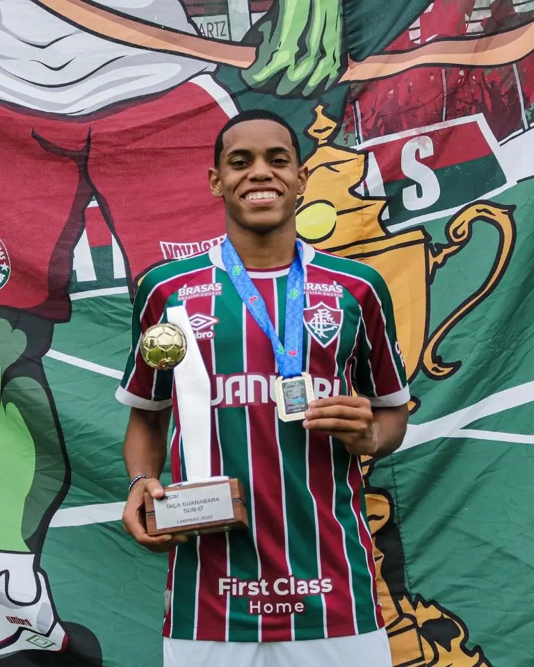 Matheus do Reis es una de las joyas del Fluminense. Insta: matheusreis_07